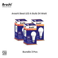 Gambar Arashi Lampu Bohlam LED Beat A Bulb 24W Cahaya Putih Paket isi 3pcs dari Arashi asia Kab. Tangerang 1 Tokopedia
