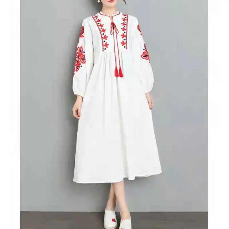 [Basica Moda] 83380 Gaun Dress Maxi Wanita Boho Aaliyah Heavy Peach Koshibo 5