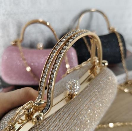 Tas Pesta Mewah Wanita Import Terbaru 2024 Elegan Tas Kondangan Wanita Mewah Clutch Wanita Dompet Pesta Import Hand Bag Wanita Ratunya Sultan Clutch Wanita bling bling Korean Style Elegan Mewah Unik Aesthetic 8