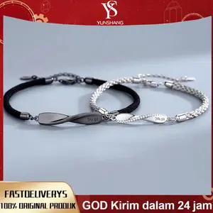 Gelang Pasangan - Gelang S925 Berbentuk Polandia Anti Karat, Aksesori Fashion Import Berkualitas Tinggi