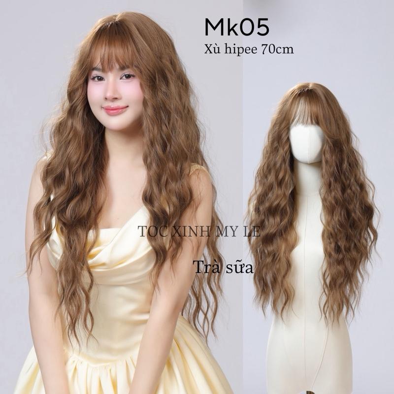  Mã MK05 xù hipie. Da đầu móc kim thế hệ mới. Chiều dài 75cm. Chất tơ nhập khẩu mềm mượt chịu nhiệt 