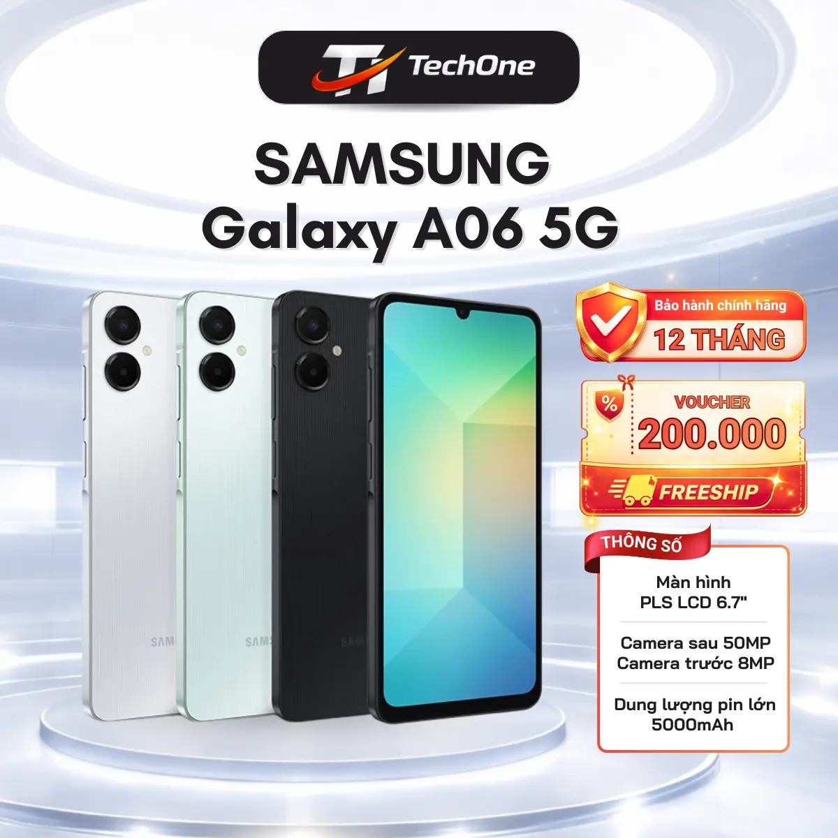 Điện thoại Samsung Galaxy A06 5G 4GB/64GB - Hàng Chính Hãng | BigBuy360 - bigbuy360.vn