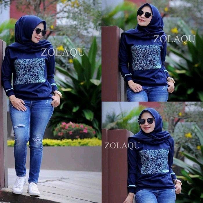 Kaos Wanita Zolaqu Original/Atasan Combed Lengan Panjang/Baju Muslimah Terlaris Katun Combed/Kaos Lengan Panjang Wanita Katun Tebal/Baju Basic Oblong Wanita Sablon Dewasa 7