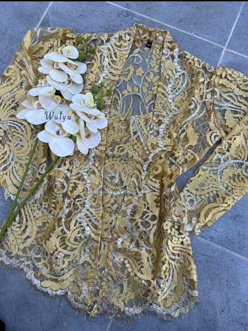 Product Introduction of Kebaya jadi metalic glossy non payet Atasan 3