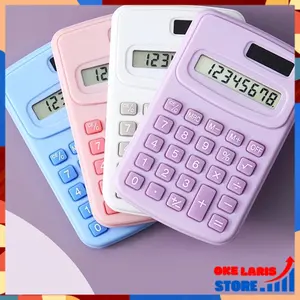 OLS (COD) Kalkulator Mini Warna Warni Kalkulator Kecil ATK Calculator Mini Pocket Full Color Warna Macaroon