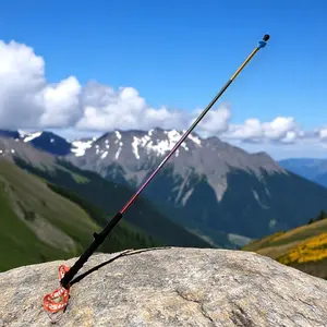 Tongkat Hiking Trekking Pole Telescopic 4 Section 1.2 M - 7075