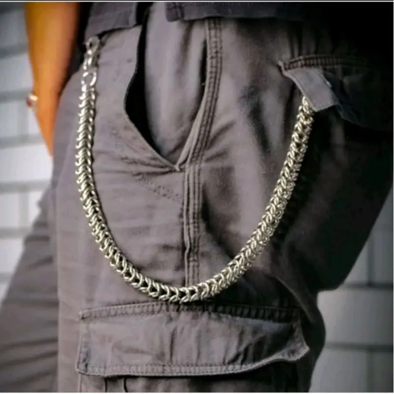 RANTAI DOMPET/RANTAI CELANA MODEL JALIN KELABANG PRIA KEREN MODEL PUNK 0