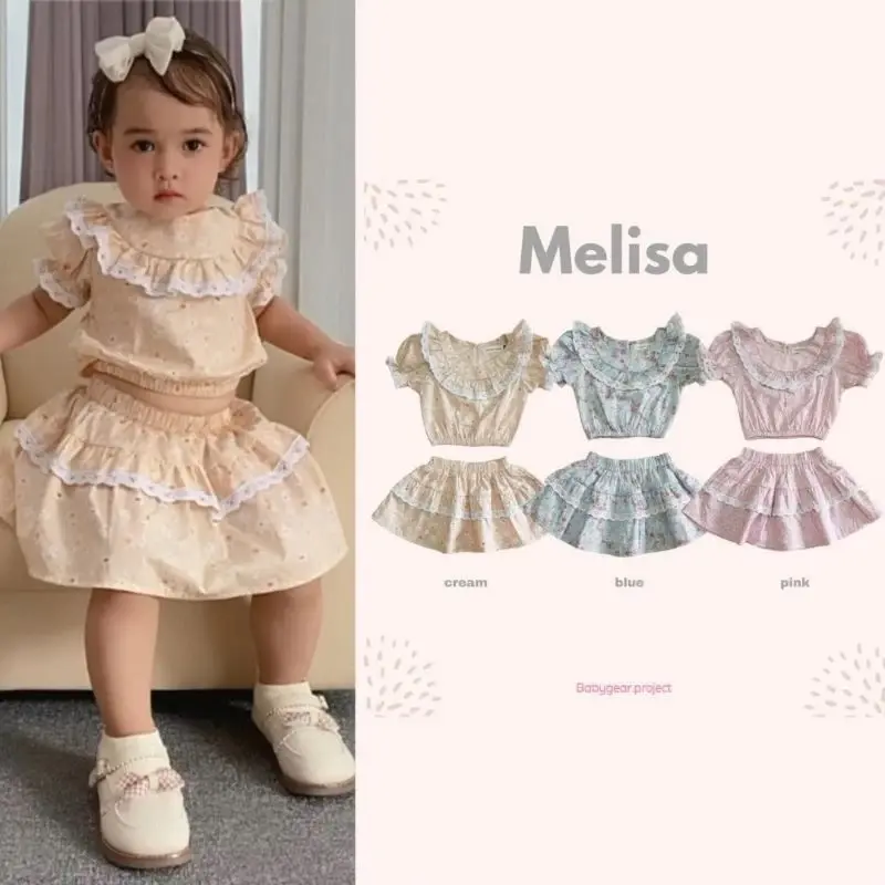BABYGEAR.PROJECT - Melisa - Setelan baju Bayi dan Anak Cewek Katun