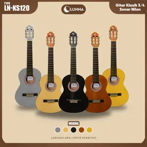 LUNNA Gitar 3/4 Klasik LN - KS120 Senar Nilon Model Bulat