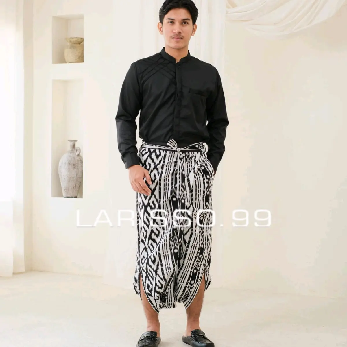 Larisso - Sarung Celana Motif Songket / Adipati Pants / Celana Sarung Katun