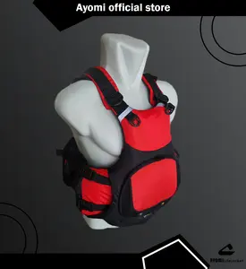 Ayomi Life Jacket Pelampung Air Borne Custom Bahan Nylon Dolby & Cordura Dilengkapi 3 Kantong Cocok untuk Aktivitas Outdoor dan Tim Rescue