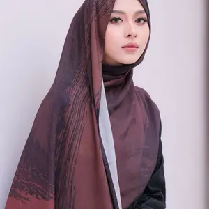 Ayanaya | Pashmina Viscose Modal Printing Premium Motif Elegan untuk Daily Outfit Hijab Pashmina Adem Anti Gerah Mudah Dibentuk - Abstrak Series