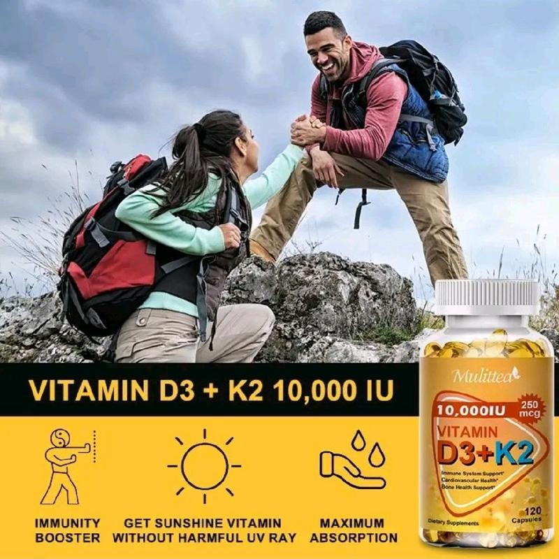 Suplemen Multitea Vitamin D3 K2 10000IU Asli Untuk Tulang dan Sendi 4