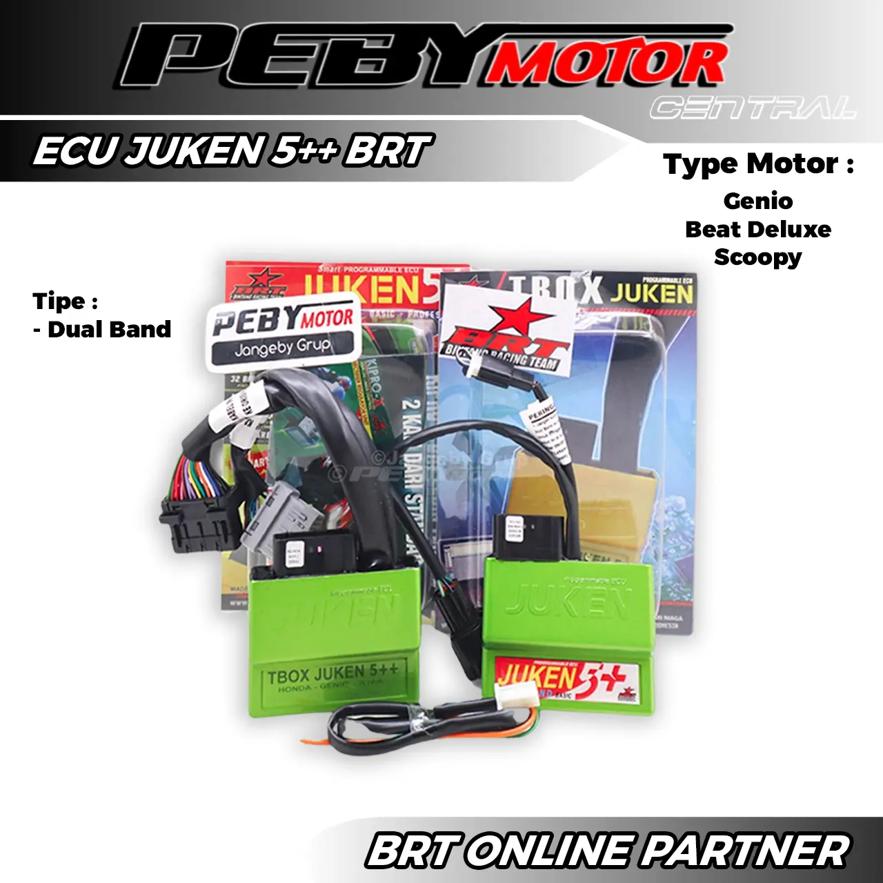 ECU JUKEN 5++ BRT GENIO BEAT DELUXE SCOOPY ESP DUALBAND ORIGINAL