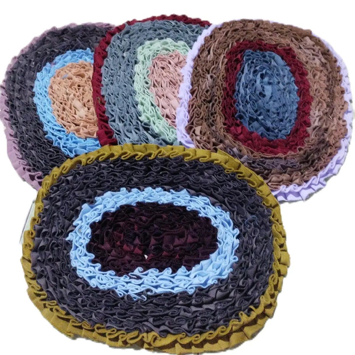 ( COD ) 3 pcs Keset kaki rintik/jambul jahit oval empuk tebel