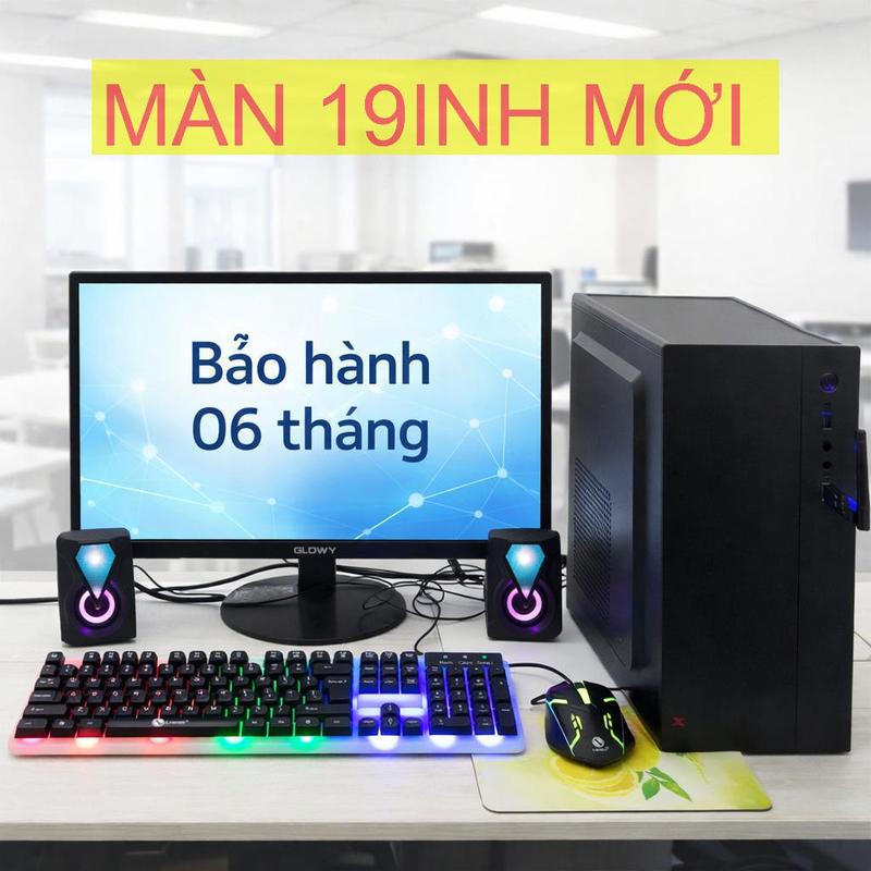 Bộ máy tính ci3  ram 8g màn 19INH MỚI dùng cho văn phòng, học tập