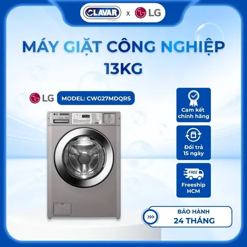 Máy Giặt Công Nghiệp LG 13kg CWG27MDQRS Công Suất Lớn Giặt Sạch Mạnh Mẽ