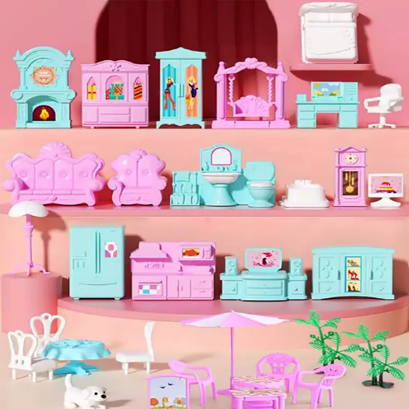 *COD*Rumah Boneka Anak Perempuan Kastil Mimpi Kastil Simulasi DIY Villa Permainan Keluarga Permainan Anak-anak Rumah Mainan Anak Perempuan Hadiah Ulang Tahun 8