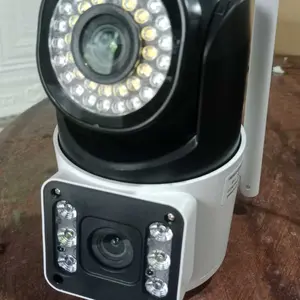 Garansi 1 Tahun V380 V2-4G Kamera Ganda HD 4K 4G CCTV Luar Ruangan Tahan Air IP66 Zoom Digital Keamanan Penglihatan Malam CCTV Luar Ruangan 4G dengan Kartu SD [Garansi]