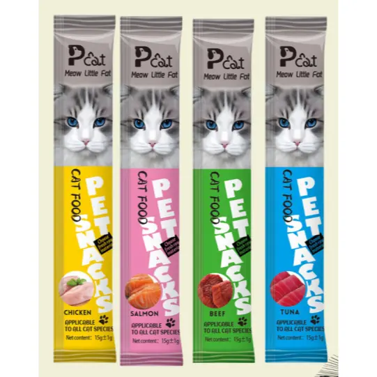 (1 BIJI) Cemilan Kucing Snack Kucing 15g Makanan Kucing Cat Food Adult Kitten Liebao Aichongrenjia Meow Little Fat Pet Snack Pet Food Cat Strips 2