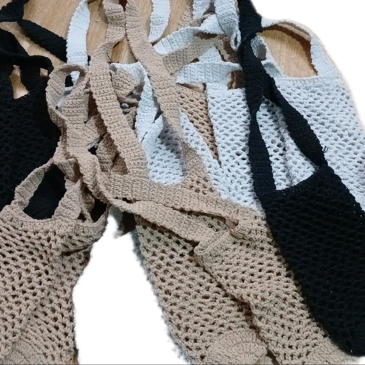 tempat botol rajut crochet polos