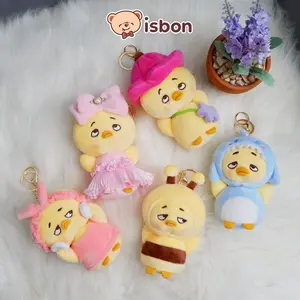 Gantungan Kunci Boneka bebek sad duck mini aksesories tas kunci premium make up ducky kuning sedih melirik marah premium