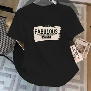 Kaos Oblong Wanita/Bahan Spandek Distro Printing Premium/Kaos Oval Lengan Pendek/Kaos Cewek Atasan/Baju Kasual/T-shirt  baju  y2k  girl baju  fit  body Motif Digital Semi Spandex Variasi Polos
