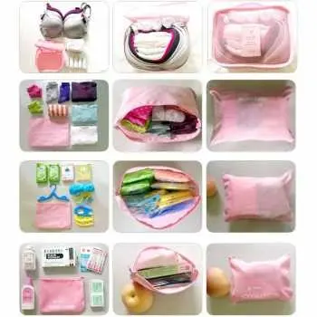 Tas Techdoo Travelling Bag 6-1 Tas Tempat Pakaian Baju Celana Cosmetik