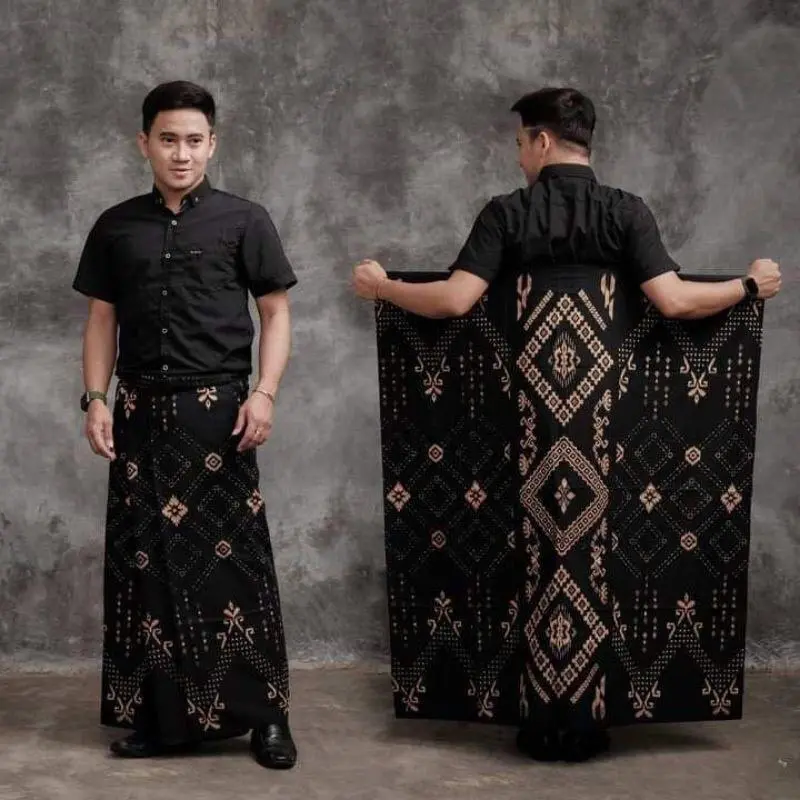 SARUNG BATIK PRIA KHAS PEKALONGAN MOTIF BALIMOON ORIGINAL BY BINTIZI GALLERY Dewasa Muslim Lembut Nyaman Rayon 3