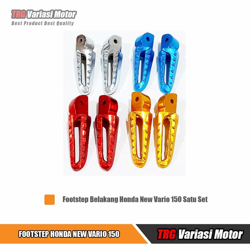 Footstep Vario 125 150 CNC Satu Set 4 Varian Warna Free Baut Motor 1