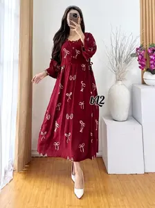 Daster Wanita Terbaru Motif Pita - Daster Ukuran Jumbo LD 120 Terlaris