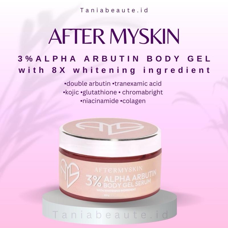 READY STOCK NEW FORMULA AFTERSKIN BODY GEL 8X WHITENING INGREDIENT 0