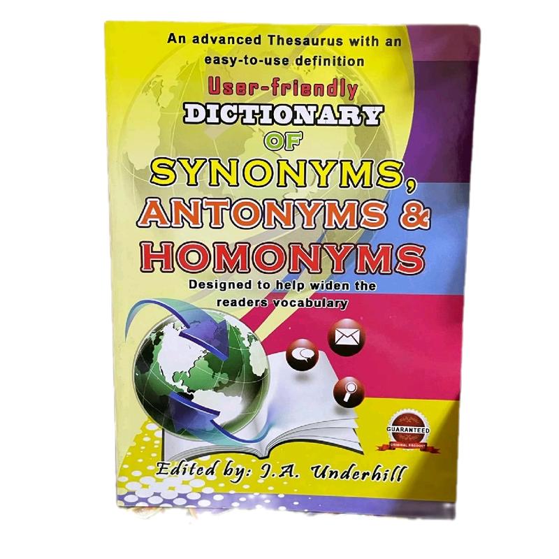 DICTIONARY OF SYNONYMS ANTONYMS & HOMONYMS UNDERHILL - TikTok Shop ...