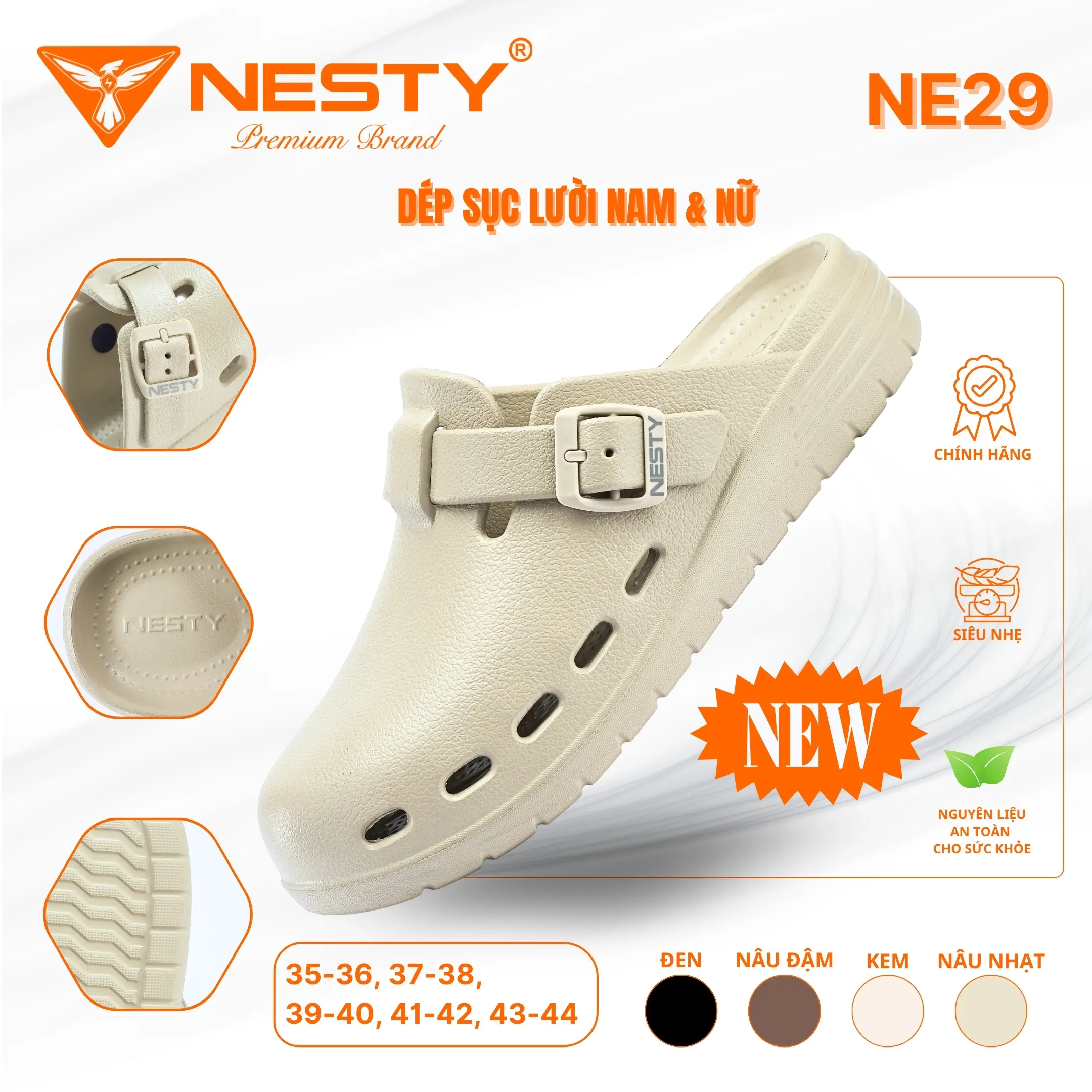 [NE29] DÉP LƯỜI QUAI GÀI THƯƠNG HIỆU NESTY CHẤT LIỆU EVA [KO2]