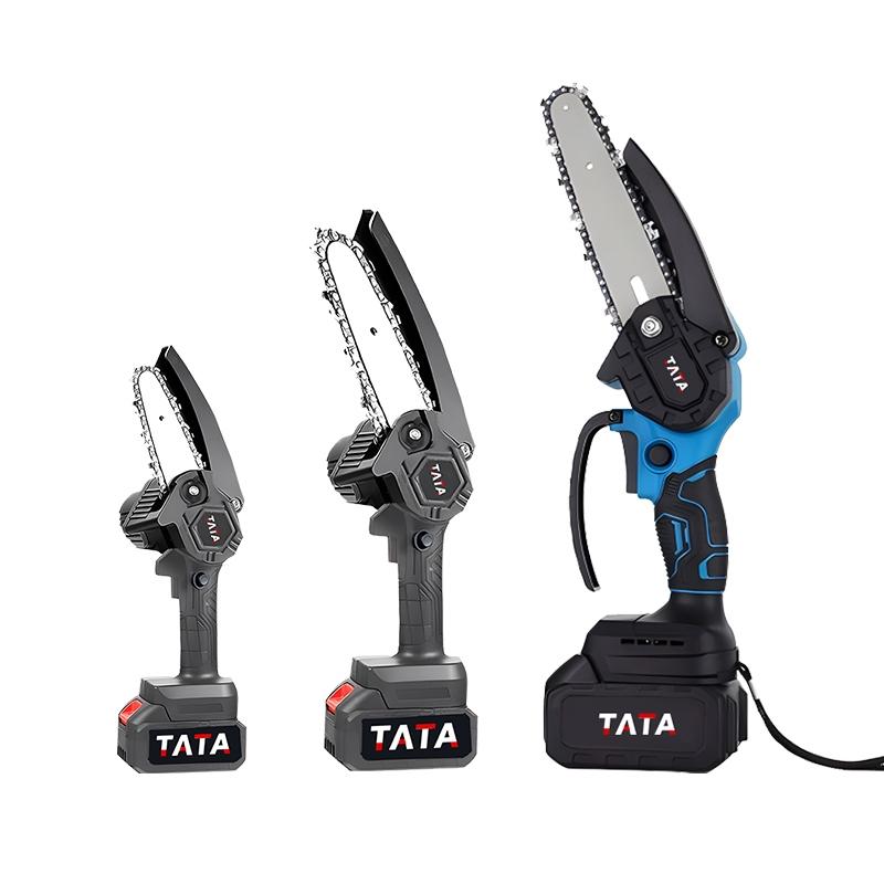 TATA gergaji listrik mini gergaji listrik tanpa kabel 8 Inch Gergaji listrik kecil rumah tangga/6 Inch 2 Baterai gergaji listrik genggam mini portabel Gergaji Listrik 48 Volt Chain Saw 4 Inch Chain Saw Cordless Gergaji Pemotong Kayu gergaji mesin min 8