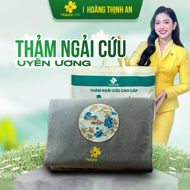  Thảm Ngải Cứu Hoàng Thịnh An Thảm Ngải Cứu Happy Life Cao Cấp Chính Hãng Thảm Ngải Cứu Đông Y Hỗ Trợ Đau Vai Gáy Đau Lưng Nhức Mỏi Xương Khớp 