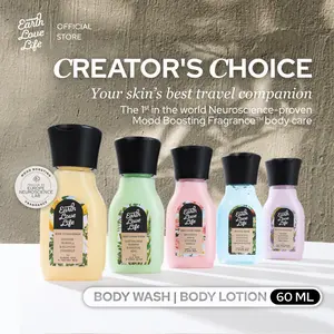 [CREATOR'S CHOICE] | Earth Love Life Body Wash & Body Lotion 60mL | Body Care Set | Body Wash Wangi | Body Lotion Premium
