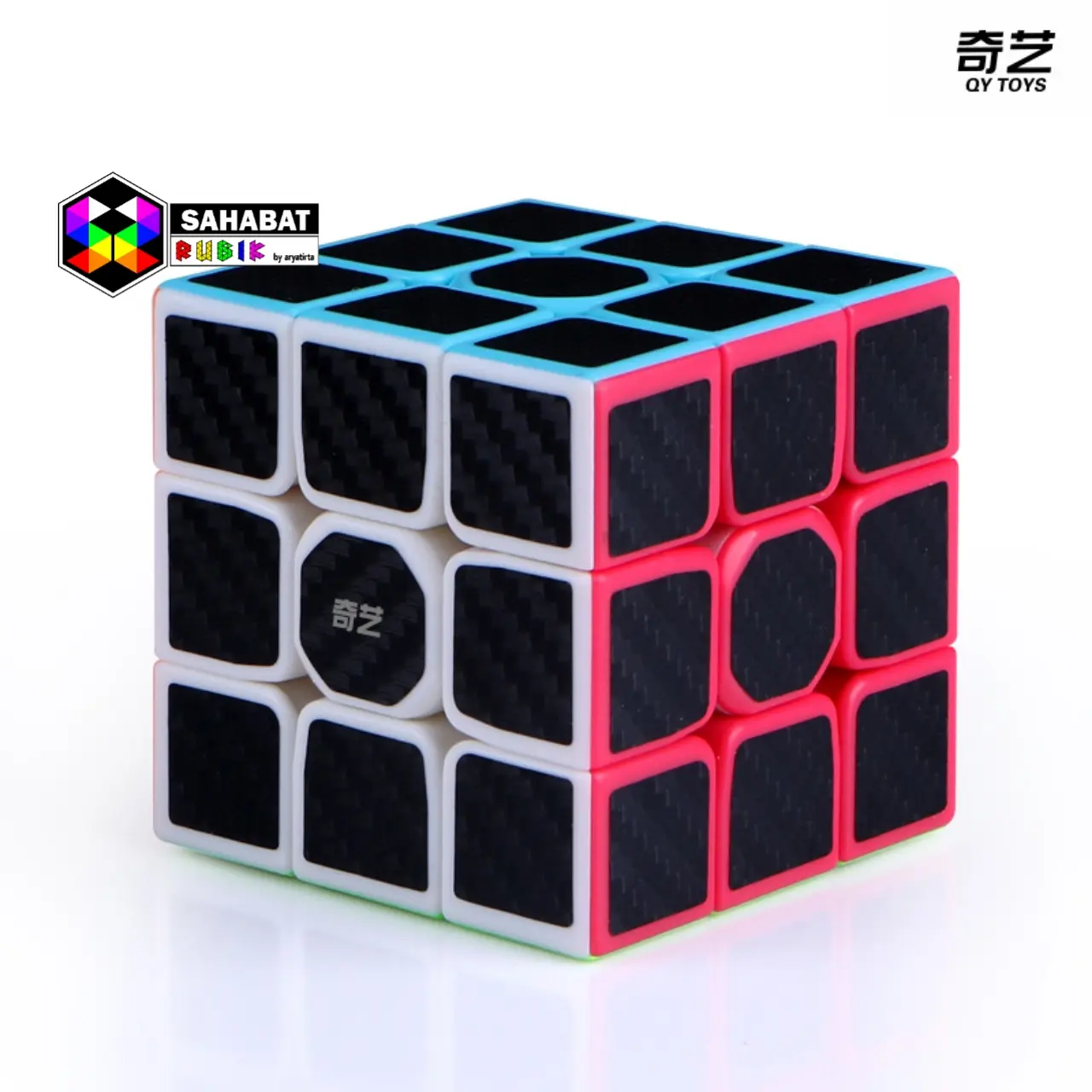 Rubik Qiyi 3x3x3 Sticker Black Carbon