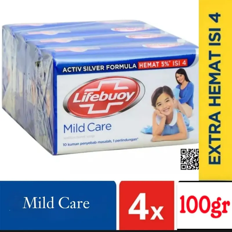 Sabun Lifebuoy Batang 100gr × 4pcs Paket Hemat 2