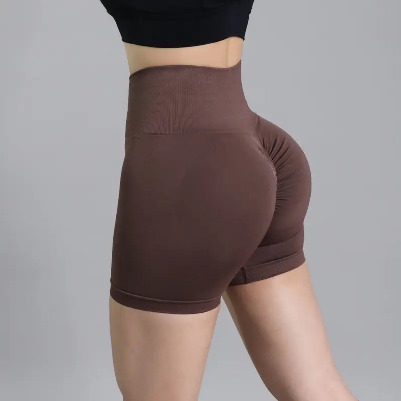 QUẦN ĐÙI BIKER NGỐ CẠP CAO TẬP GYM YOGA THỂ THAO NỮ VẢI DỆT KIM EVASPORT [ MUA 3 TẶNG 1 TẤT ] 4