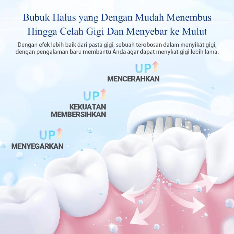 [BPOM] BREYLEE Pemutih Gigi Teeth Whitening Powder Removes Pembersih Karang Gigi Mencerahkan Gigi Gusi Mulut Memutihkan 4