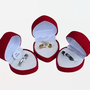 Promo Set Cincin Titanium Pasangan Permata Pria Wanita Ring Kawin Tunangan Gold Silver Anti Karat - SILVER, 16-16