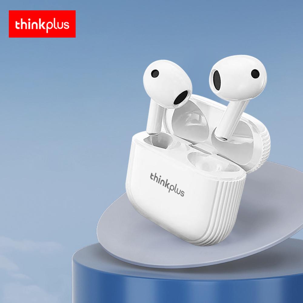 Lenovo thinkplus TWS Headphone Nirkabel Earphone Bluetooth 5.0 Tahan Air Headset dengan Mikrofon untuk Xiaomi XXW02 iPhone Earbud