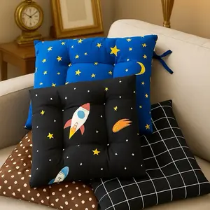 VINASOFT Bantal Alas Duduk Multifungsi Motif Pulkadot Ukuran 40x40 Bahan Katun Lembut untuk Kursi Sofa Motor Mobil Lantai