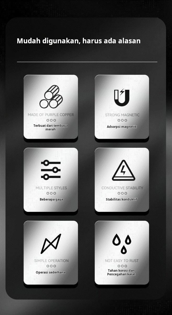 Alat Serasi Elektrik Magnetik Kuat untuk Las - Klip Serasi yang Meningkatkan Koneksi dan Mengurangi Risiko Kecelakaan