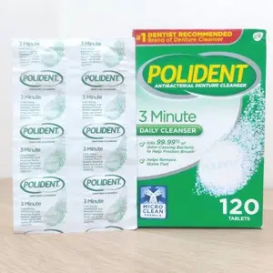 ready stock Polident Daily Cleanser for Dentures / Pembersih Gigi Tiruan Gigi Palsu Strip