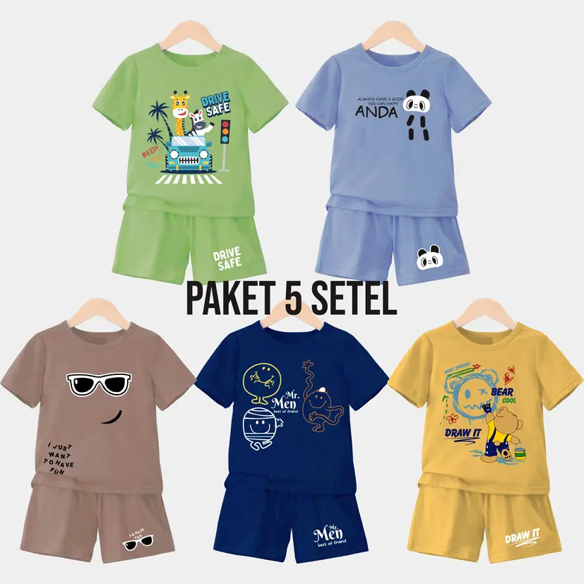Baju Anak-anak Setelan PAKET NICE 5 SETEL Dari usia 3 BULAN-4 TAHUN