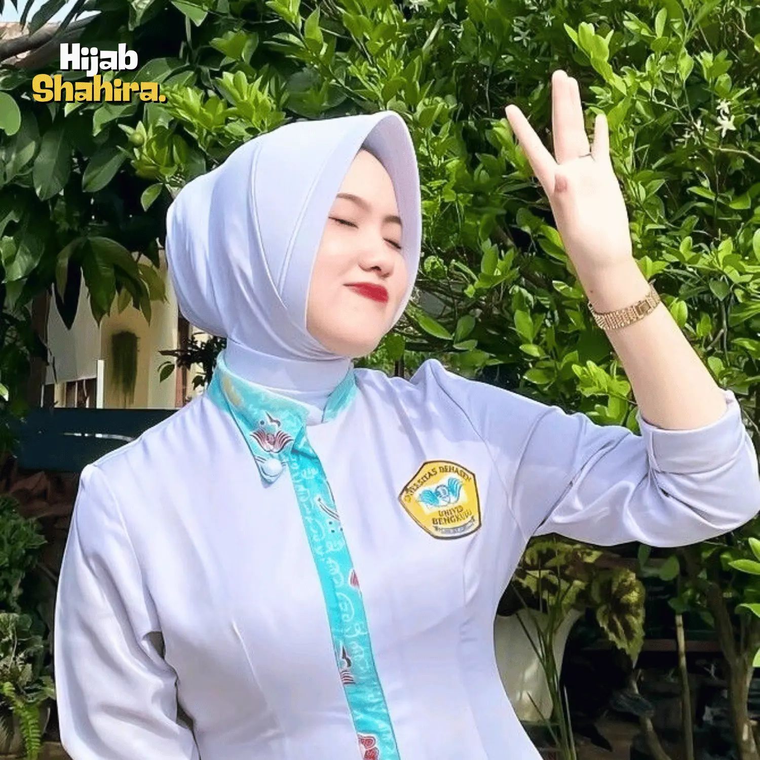 Jilbab Dinas Putih Perawat Medis Kesehatan Bidan Persit Bhayangkari Hijab Polwan Tali Tumpuk Kerudung Muslim Nyaman Spandex Sutra 200gr Premium Busa Tebal