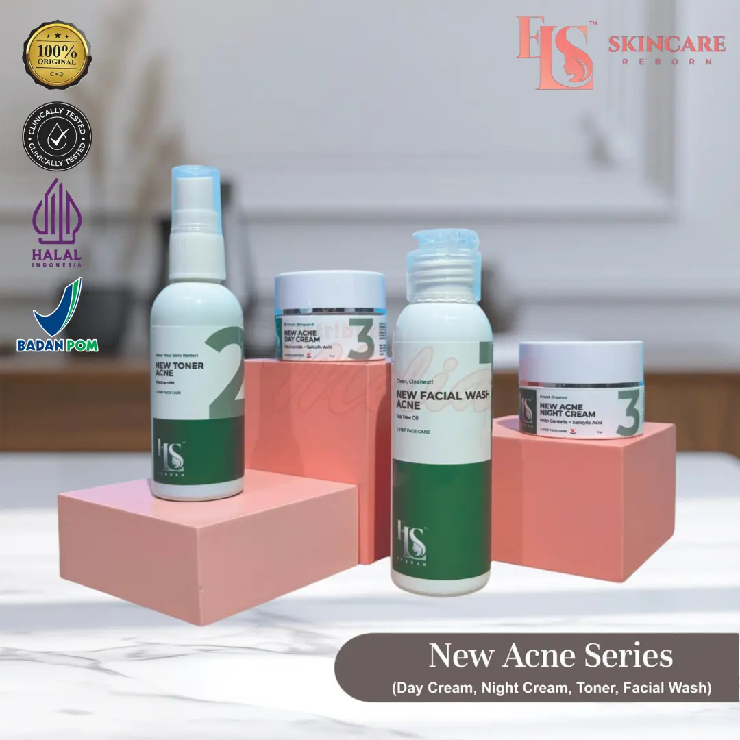 LS SKINCARE PAKET LENGKAP ACNE KULIT BERJERAWAT WHITENING BRIGHTENING KRIM PEMUTIH KHUSUS KULIT BERJERAWAT WHITENING BRIGHTENING KRIM