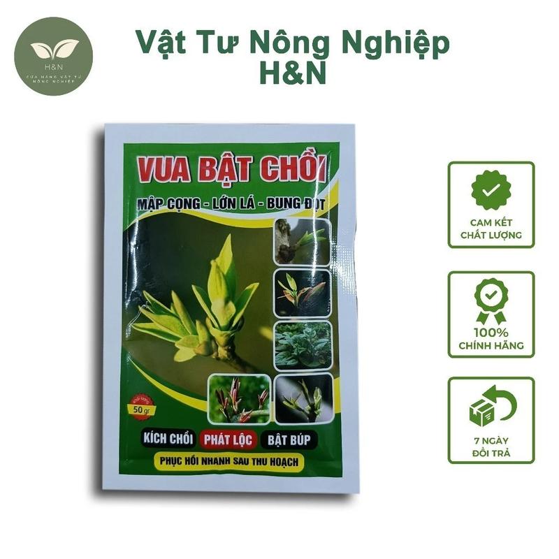 COMBO 50 GÓI 50G Phân bón lá Vua Bật Chồi kích chồi bung đọt gói 50g Vật Tư Nông Nghiệp H&N 